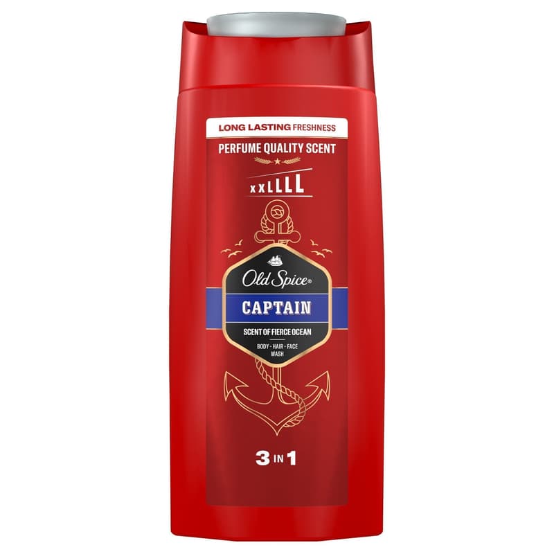 Old Spice Captain 3-in-1 Shower Gel & Shampoo for Men