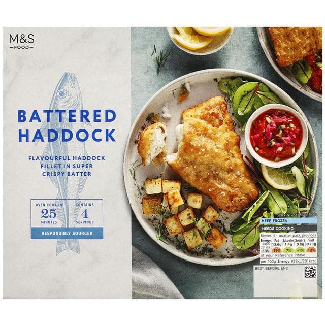 Marks & Spencer 4 panierte Schellfischfilets