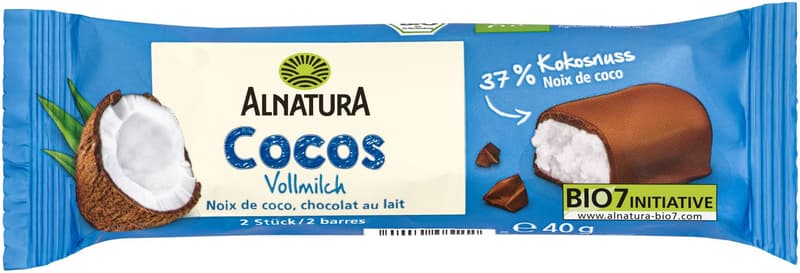 Alnatura Organic Coconut Bar whole milk