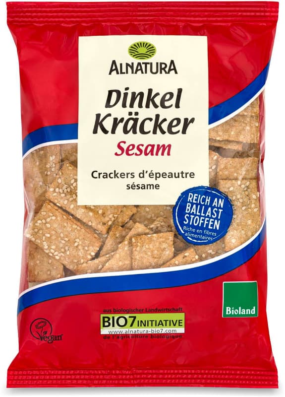 Alnatura Organic Spelt Crackers Sesame