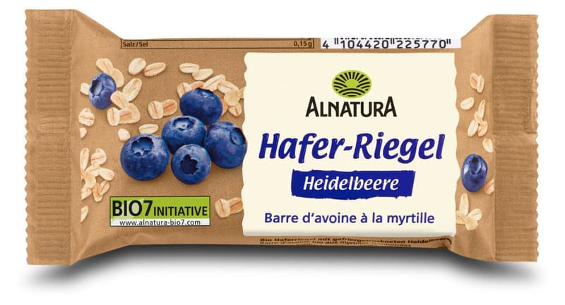 Alnatura Organic Oat Bar Blueberry