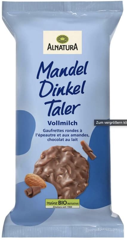 Alnatura Bio Dinkel Knusper Taler Vollmilch