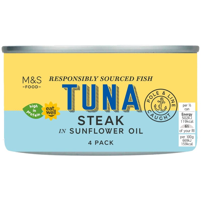 Marks & Spencer tuna steak in sunflower oil