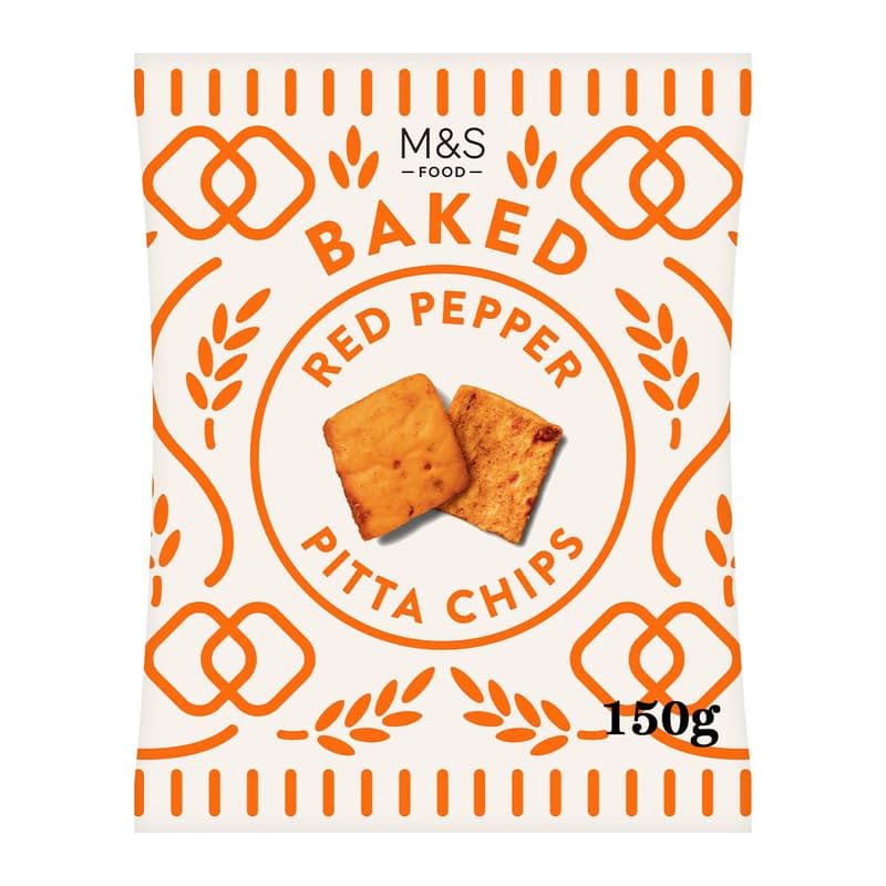 Marks & Spencer Red Pepper Pita Chips