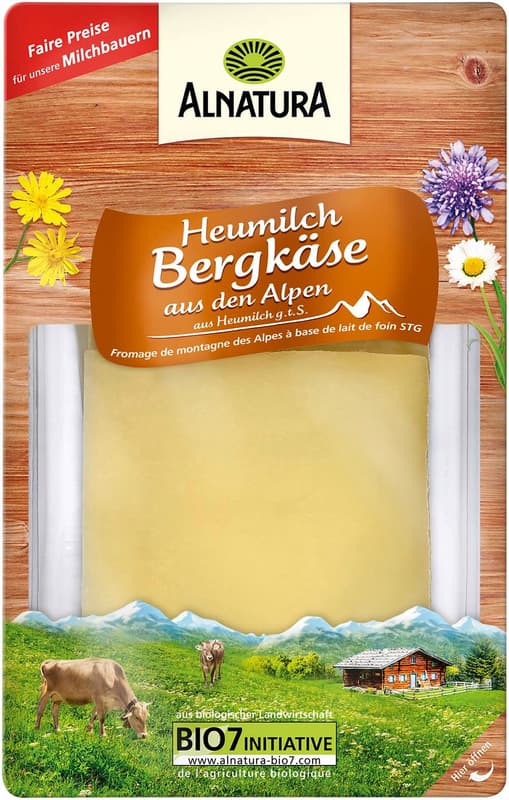 Alnatura BIO Bergkäse in Scheiben