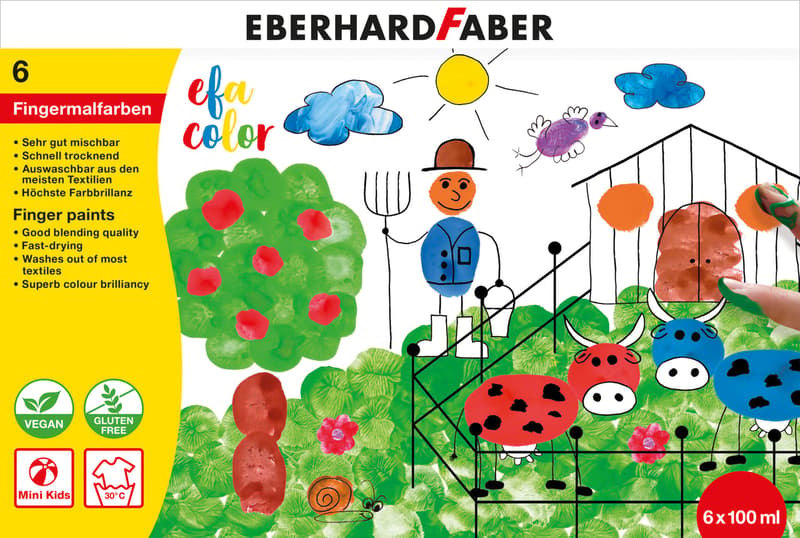 Eberhard Faber Fingerfarbe EFA Color Etui