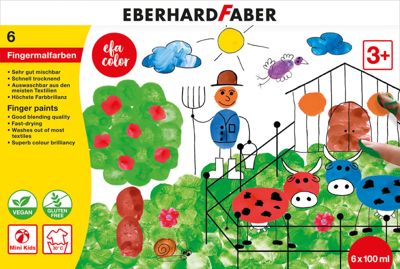 Eberhard Faber Fingerfarbe EFA Color Etui