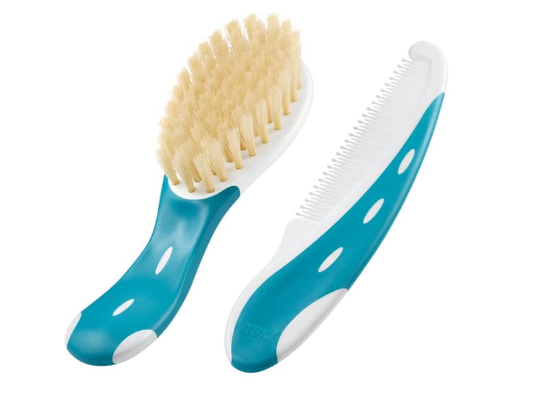 NUK baby brush with comb 100% natural hair