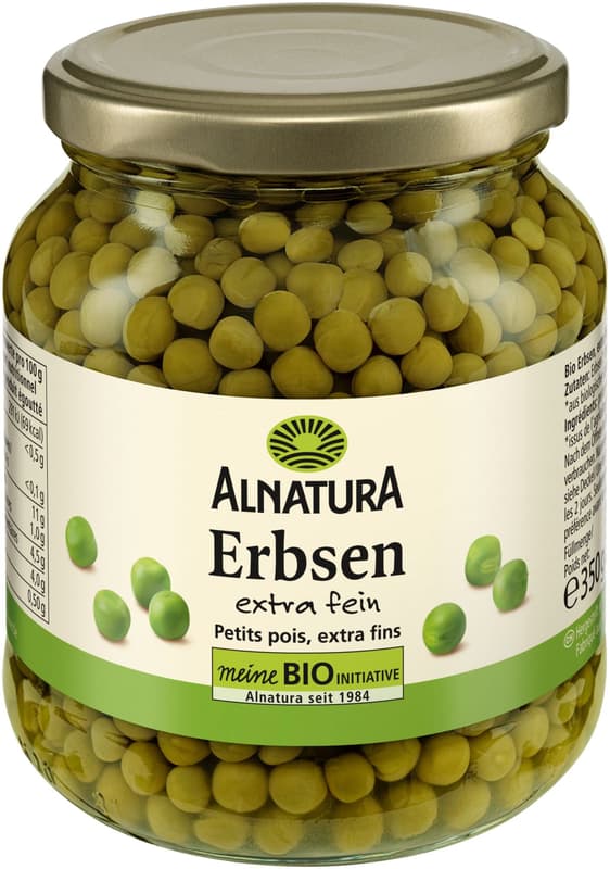 Alnatura Organic Peas Extra Fine