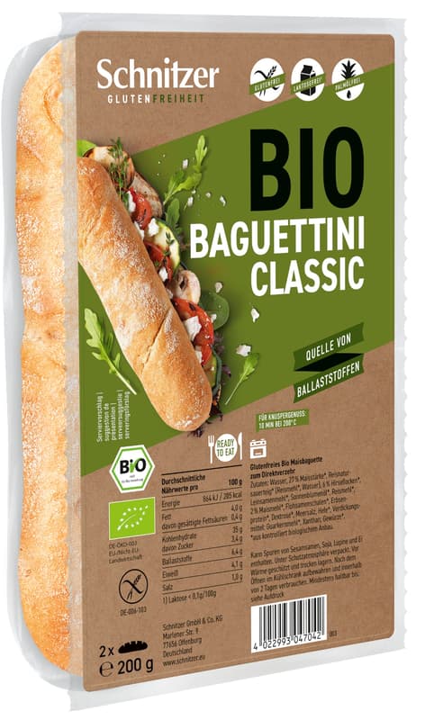 Schnitzer ORGANIC Baguettini Classic
