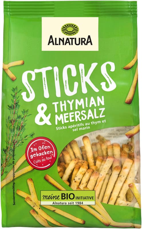Alnatura Organic Sticks Thyme & Sea Salt