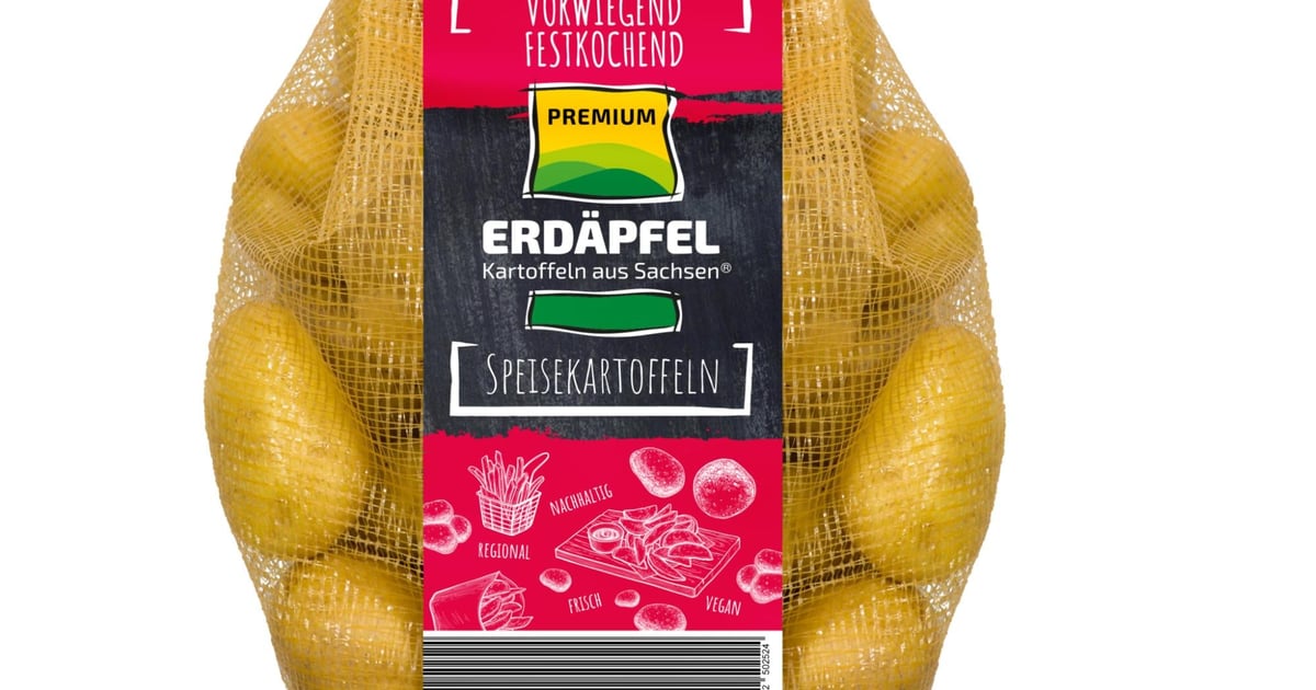 Potatoes mainly waxy, in a net