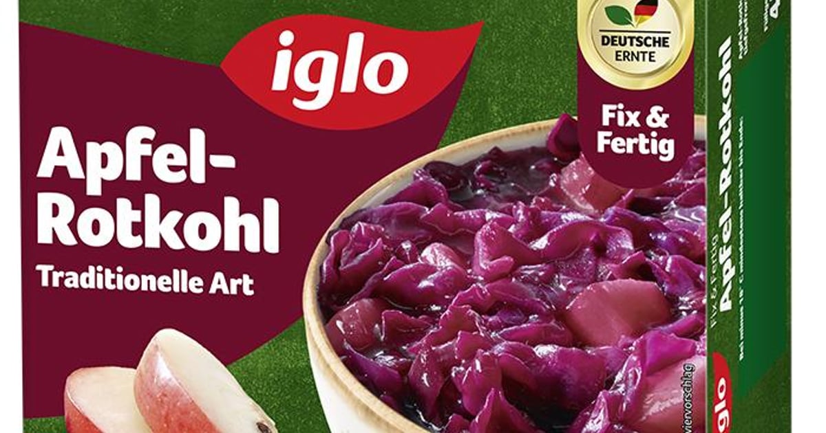 iglo Apfelrotkohl Traditionelle Art, portionierbar