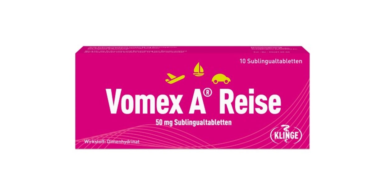 Vomex A Reise 50 mg Sublingualtabletten, 10 St. Tabletten