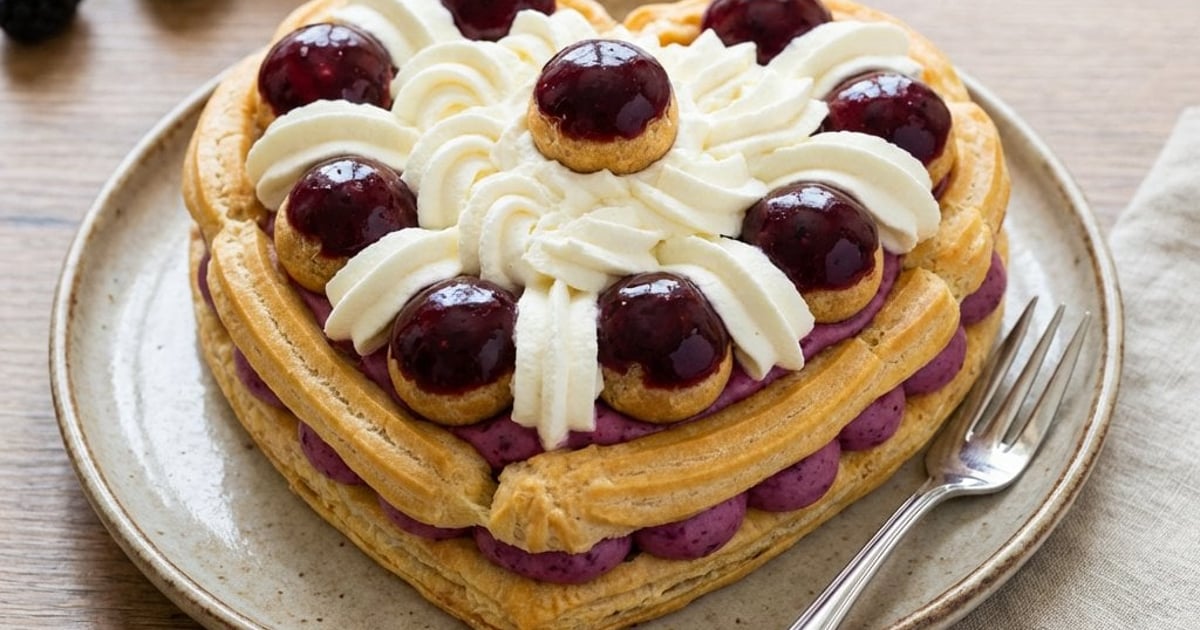 St. Honoré Cake with Forest Berries | Knuspr-Küche