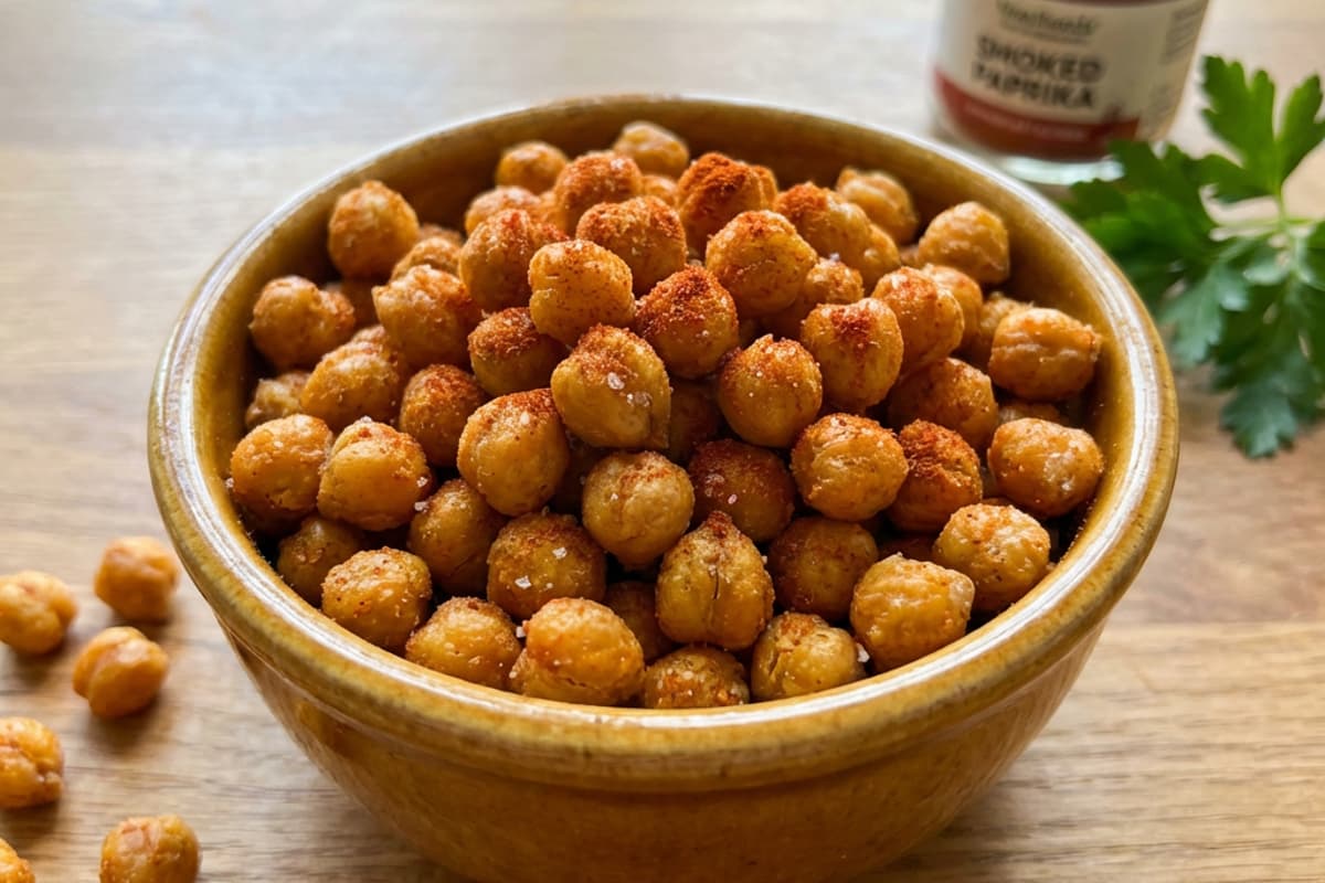 Knusprige Snack-Kichererbsen