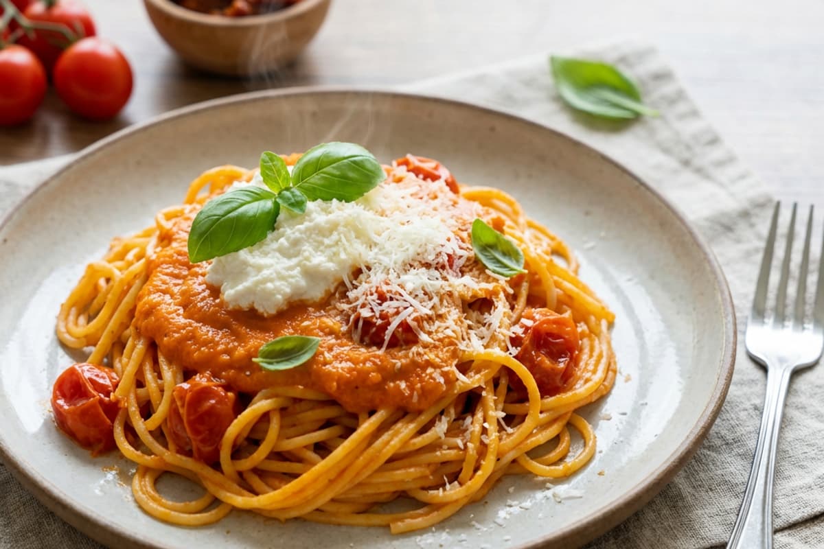 Sauce aus geröstetem Gemüse