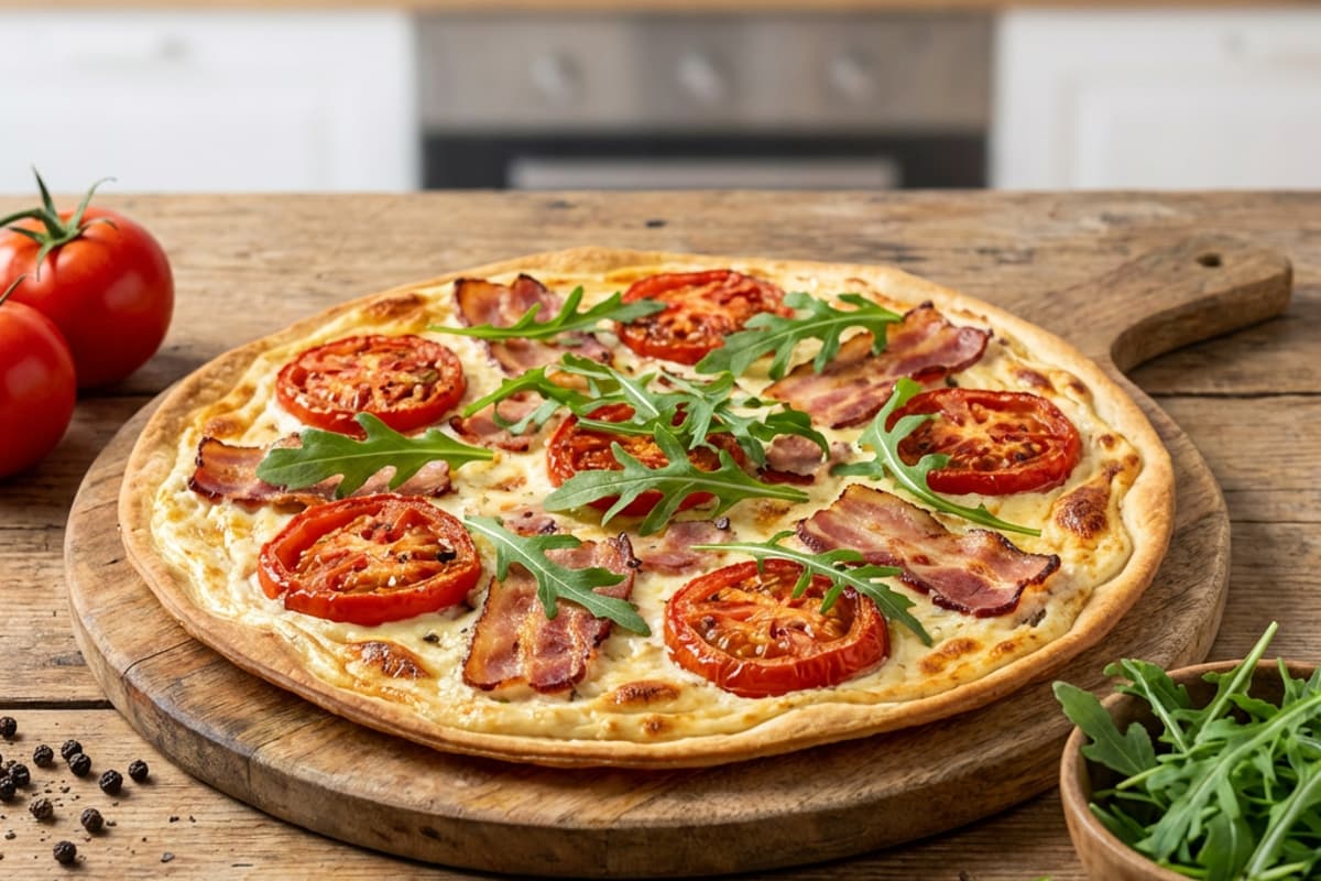 Quick Flammkuchen Snack