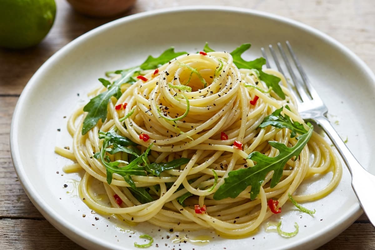 Rucola-Spaghetti