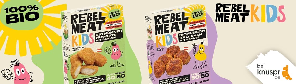 Rebel Meat Kids - Bio-Fleisch mit der Extraportion Gemüse