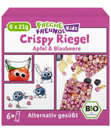 Freche Freunde Kids Bio Crispy Riegel Apfel & Blaubeere