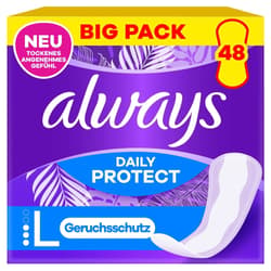 Always Daily Protect Slipeinlagen Long mit leichtem Duft