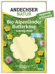 Andechser Organic Alpine Butter Cheese in slices 50%