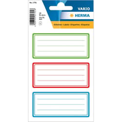 HERMA Schuletiketten Tricolor 76x35mm