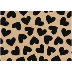 Gift Wrapping Paper 2 m x 70 cm "Mr. & Mrs. More Amor Black-White"