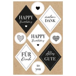 Sticker 11.5x17 cm "Graphic Birthday"