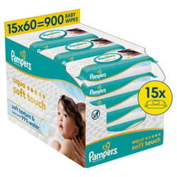 Pampers Feuchte Tücher Aqua Soft touch 15x60ST)
