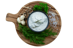 Kropp Gurkensalat in Joghurtcreme