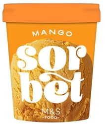 M&S Mango-Sorbet mit Mangopüree