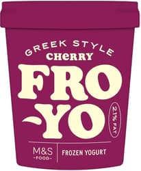 Marks & Spencer Fettarmer Frozen-Joghurt nach griechischer Art mit Kirschsauce