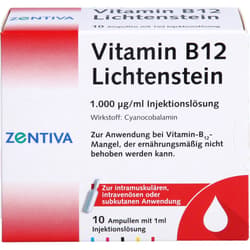 VITAMIN B12 1,000 μg Lichtenstein Ampoules