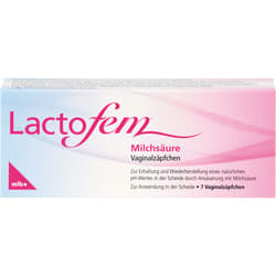 LACTOFEM Milchsäure Vaginalzäpfchen