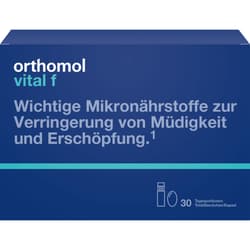ORTHOMOL Vital F drinking bottle/capsule combo pack.