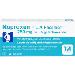 NAPROXEN-1A Pharma 250 mg b.Regelschmerzen Tabl.