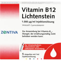 VITAMIN B12 1,000 μg Lichtenstein Ampoules