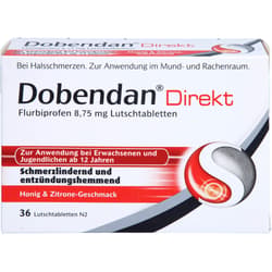 DOBENDAN Direkt Flurbiprofen 8.75 mg Lozenges.
