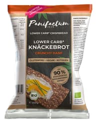Panifactum BIO LowerCarb Knäckebrot Crunchy Hanf glutenfrei