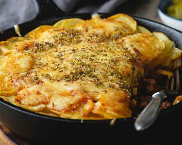 Veganer Kartoffel-Hack-Auflauf