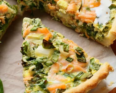 Vegane Quiche mit "Feta"