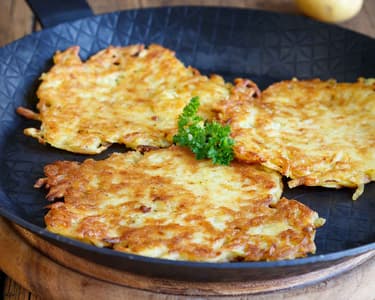 Vegane Käsespätzle Rösti