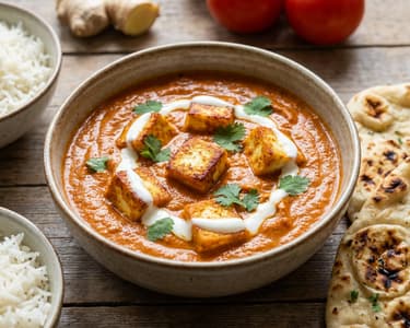 Paneer Tikka Masala mit selbstgemachtem Käse