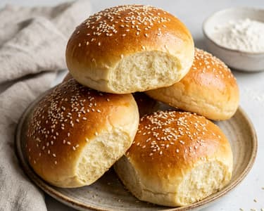 Hausgemachte Burger Buns | Fluffig & Weich
