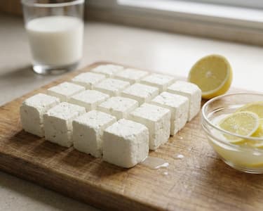 Hausgemachter indischer Paneer Käse | Frisch & Mild