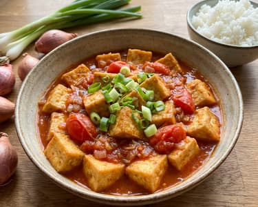 Vietnamesischer Tofu in Tomatensauce