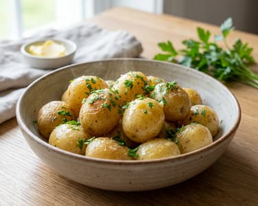 Klassische Petersilienkartoffeln