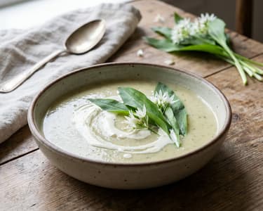 Cremige Bärlauchsuppe